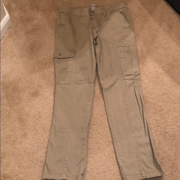 Sonoma Pants - Khaki Mid-Rise Straight Cargo Pants
